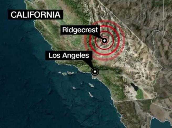 Terremoti: scossa di magnitudo 7.1 Terrore in California. Scossa più forte in 20 anni