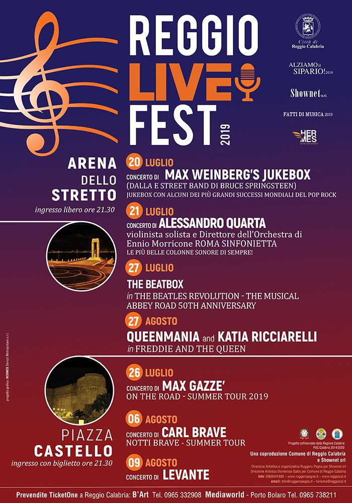 Reggio Live Fest 2019”: Max Weinberg, il batterista di Springsteen, all’Arena dello Stretto