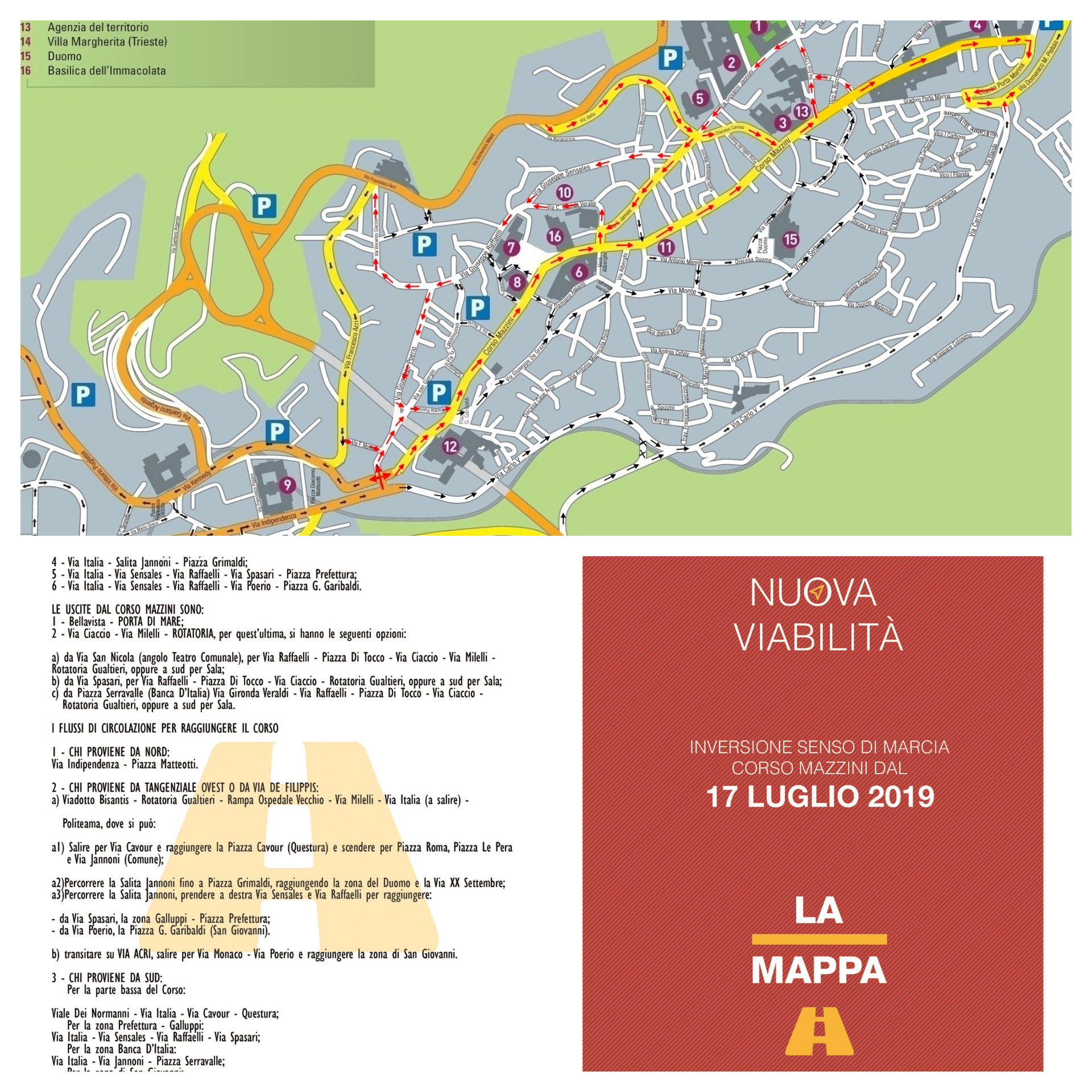 Catanzaro: Ufficiale domani nuova viabilità in Città ecco il dettaglio