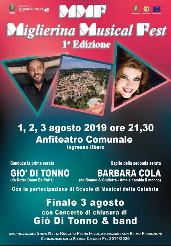 Parte il “Miglierina Musical Fest”, 1° edizione del Festival del Musical