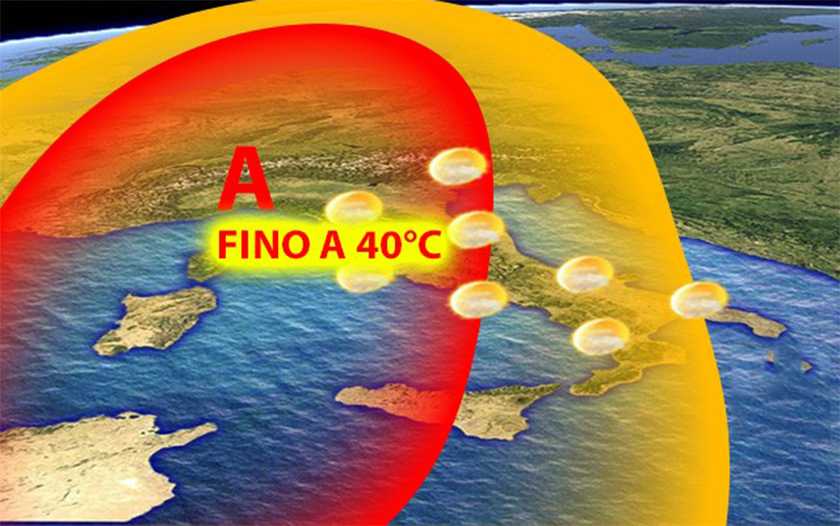 Meteo: Italia come in un forno, punte di 40°C. Ecco le Città da Bollino Rosso e Quanto durerà