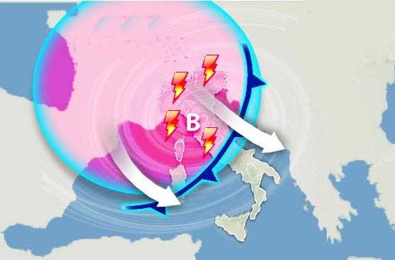 Meteo: Weekend, Ciclone carico di Maltempo. Previsioni su Nord, Centro, Sud e Isole
