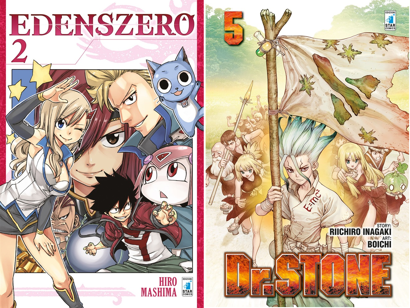 Manga al quadrato con Edens Zero 2 e Dr. Stone 5