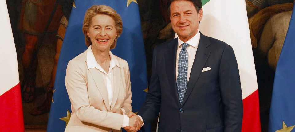 UE: a Roma primo vertice fra il premier Conte e Ursula von der Leyen, nuovo Presidente Commissione
