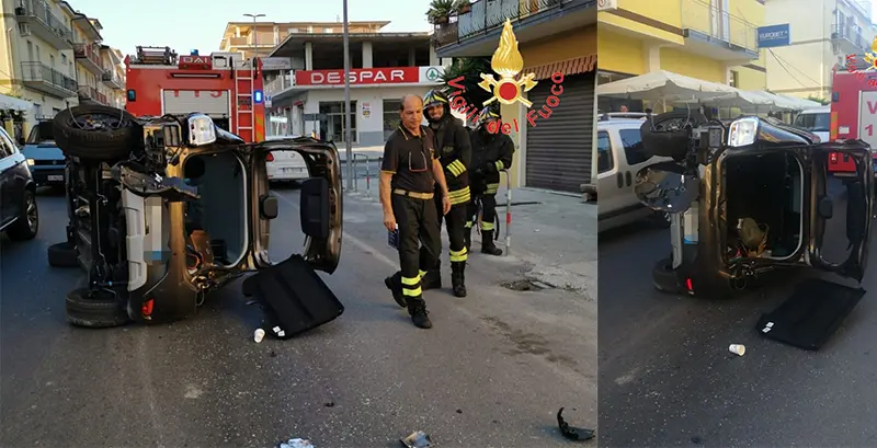 SS 106 incidente stradale nel catanzarese sul posto i VVF, Suem 118 e Cc