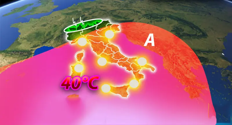 Meteo: Ecco l'anticiclone di matrice sub tropicale più caldo dell'anno