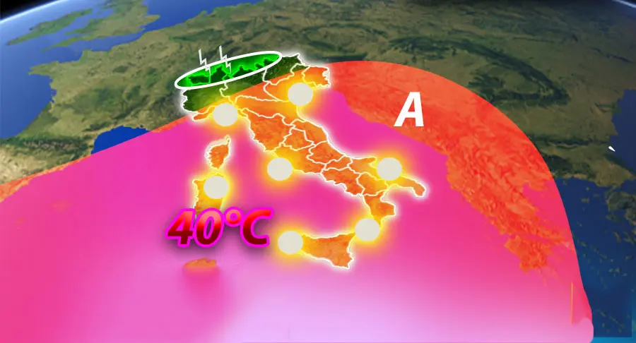 Meteo: Ecco l'anticiclone di matrice sub tropicale più caldo dell'anno