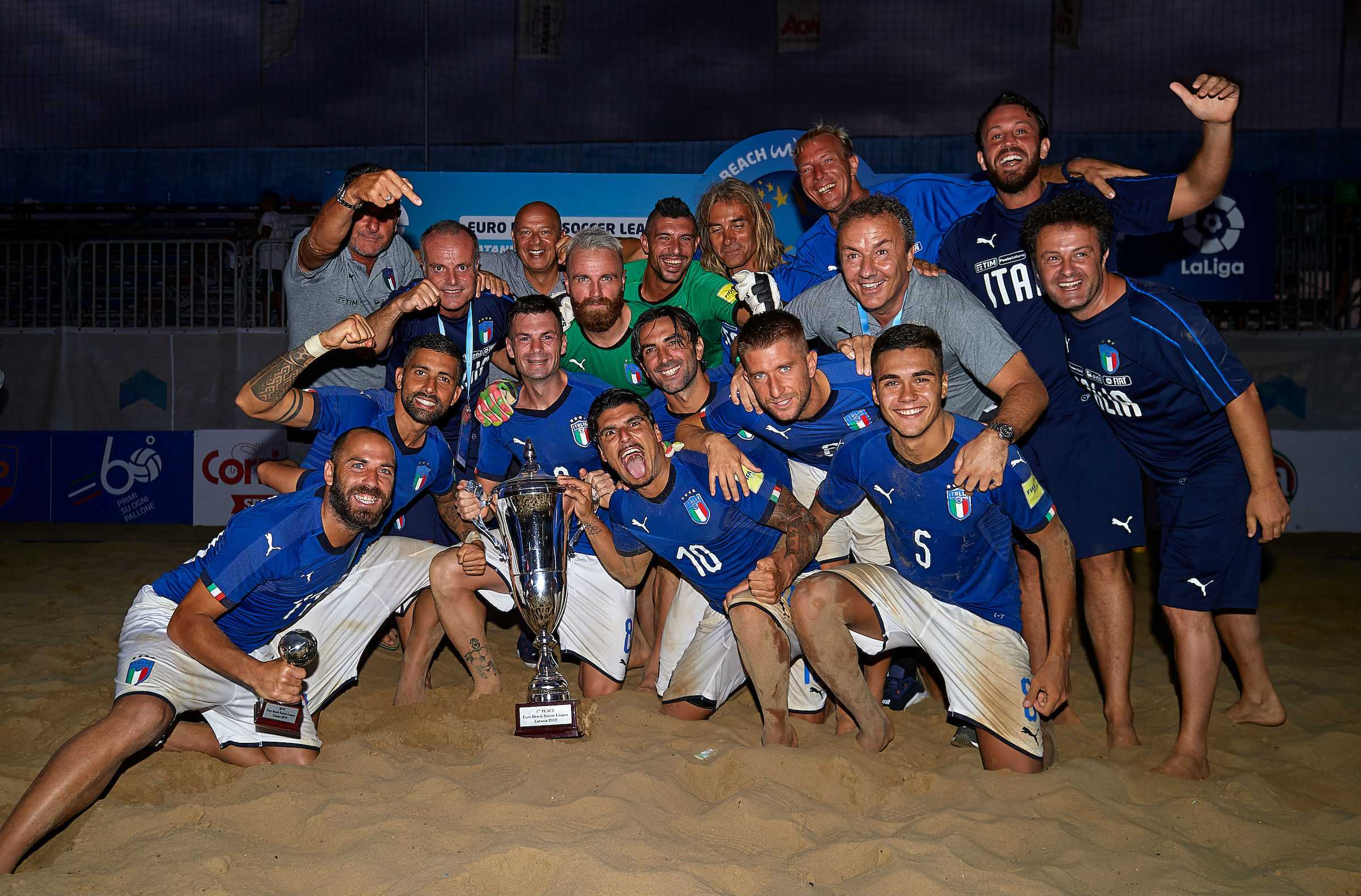 Euro Beach Soccer League: L’Italia batte la Bielorussia e conquista la tappa di CataniaTre successi