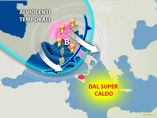 Meteo: Da Caldo Africano ai Violenti Temporali. Ecco Dove. Previsioni su Nord, Centro, Sud e Isole