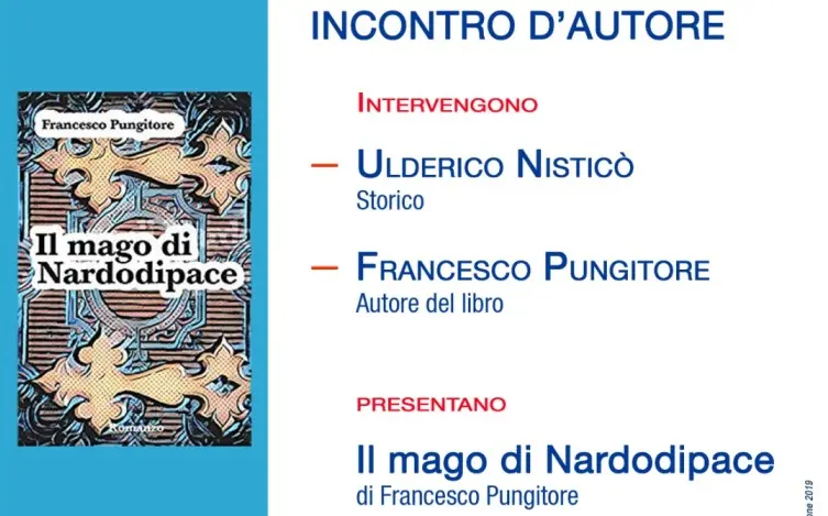 Il mago di Nardodipace, Francesco Pungitore giovedì a Liber@Estate 2019