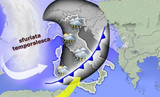 Meteo: Weekend temperature più fresche con temporali localmente forti. Ecco il dettaglio