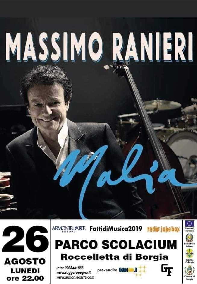 Domani sera Massimo Ranieri al Scolacium di Borgia con “Malìa Napoletana”,  i classici della canzone