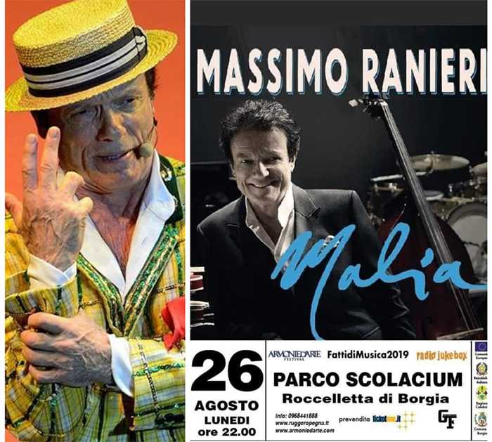 Domani sera Massimo Ranieri al Scolacium di Borgia con “Malìa Napoletana”,  i classici della canzone