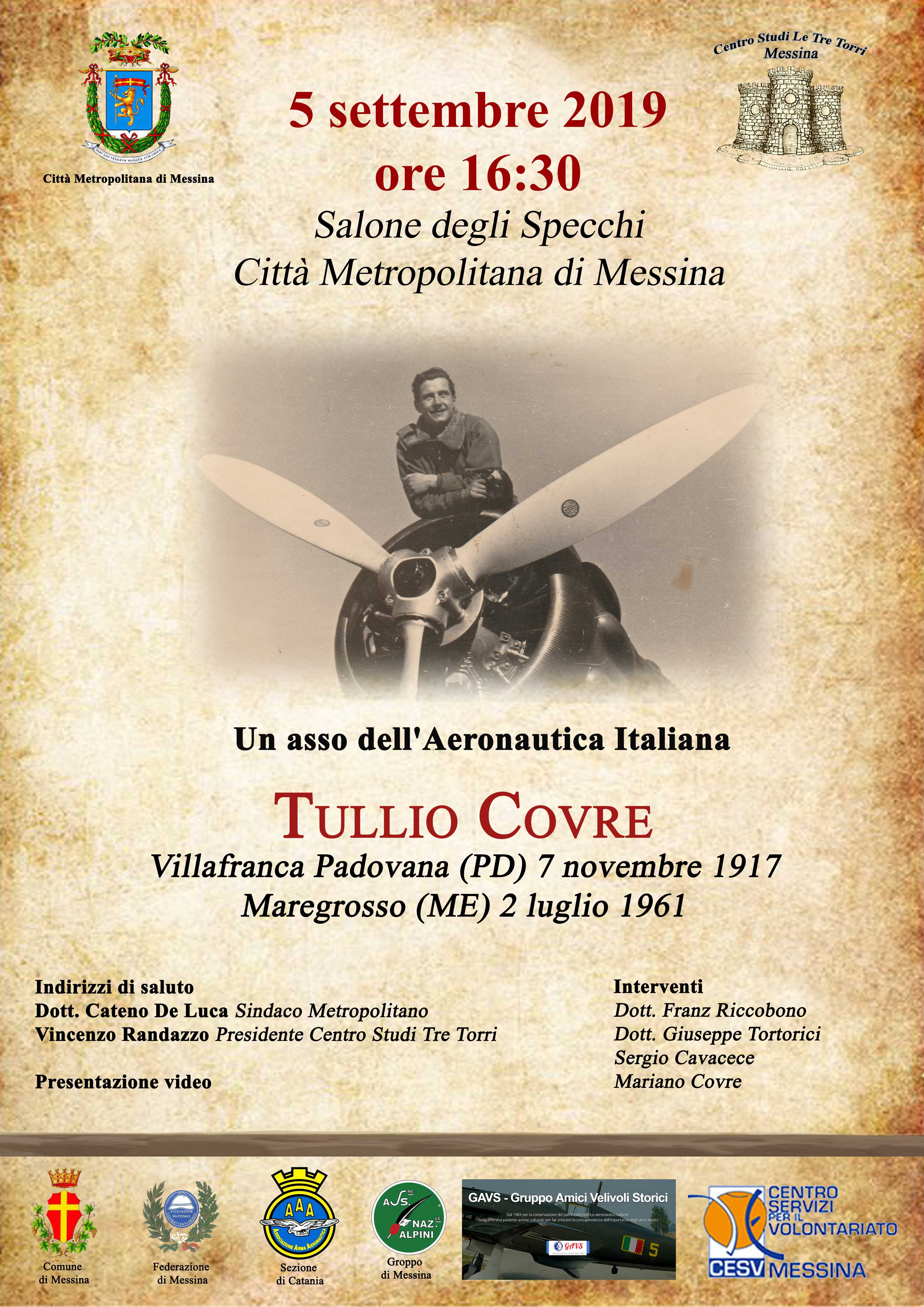 A Messina: Il ricordo del Pilota Tullio Covre