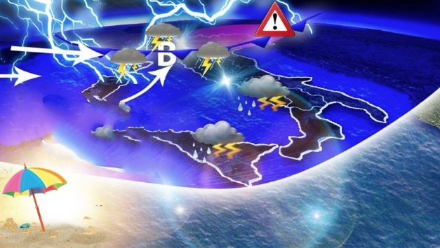 Meteo: Da oggi Temporali, Grandine e Vento. Previsioni su Nord, Centro, Sud e Isole