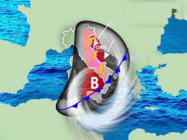 Meteo: Arriva insidioso Ciclone, temporali e Venti Forti. Ecco le regioni più colpite