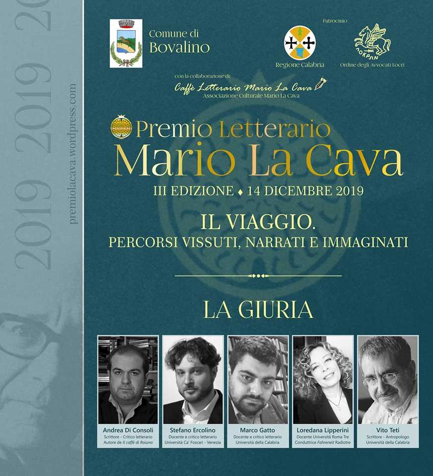 III^ Edizione Premio Letterario Nazionale "Mario La Cava", nominata la giuria