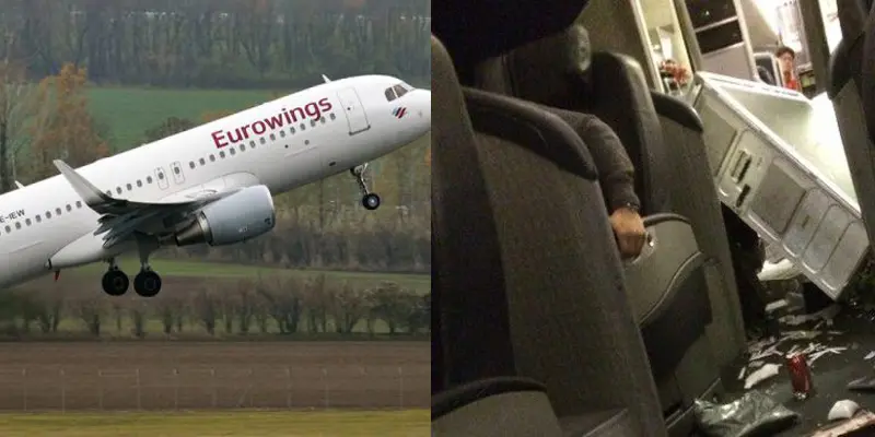 Eurowings, volo Lamezia-Berlino terrore in alta quota, VVF, 8 i passeggeri feriti