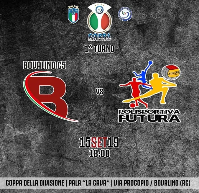 Domani primo impegno ufficiale per il Bovalino Calcio a 5 (Coppa della Divisione)