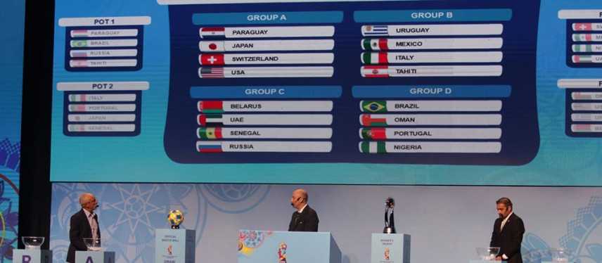 FIFA Beach Soccer World Cup Paraguay: L’Italia nel girone B con Uruguay, Messico e Tahiti