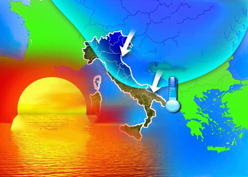 Meteo: da domani,tracollo termico. Ecco cosa accadere. Previsioni su nord, centro, sud e isole