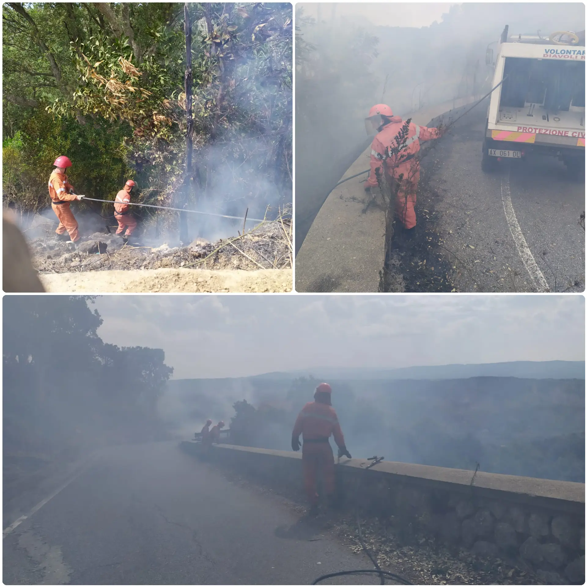 Tiriolo (CZ). Incendi: I Diavoli Rossi: evitano roghi a centri abitati