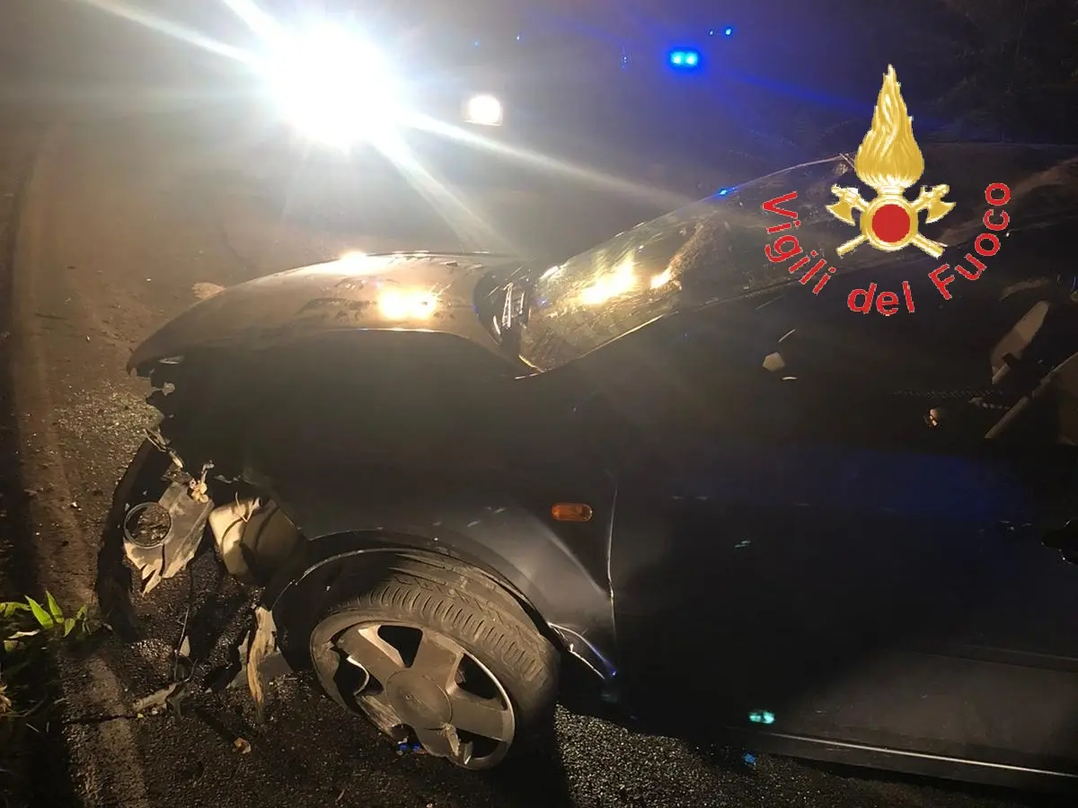 Incidente stradale sulla SP181 Girifalco ed Amaroni 4 feriti, intervento dei VVF CC e 118