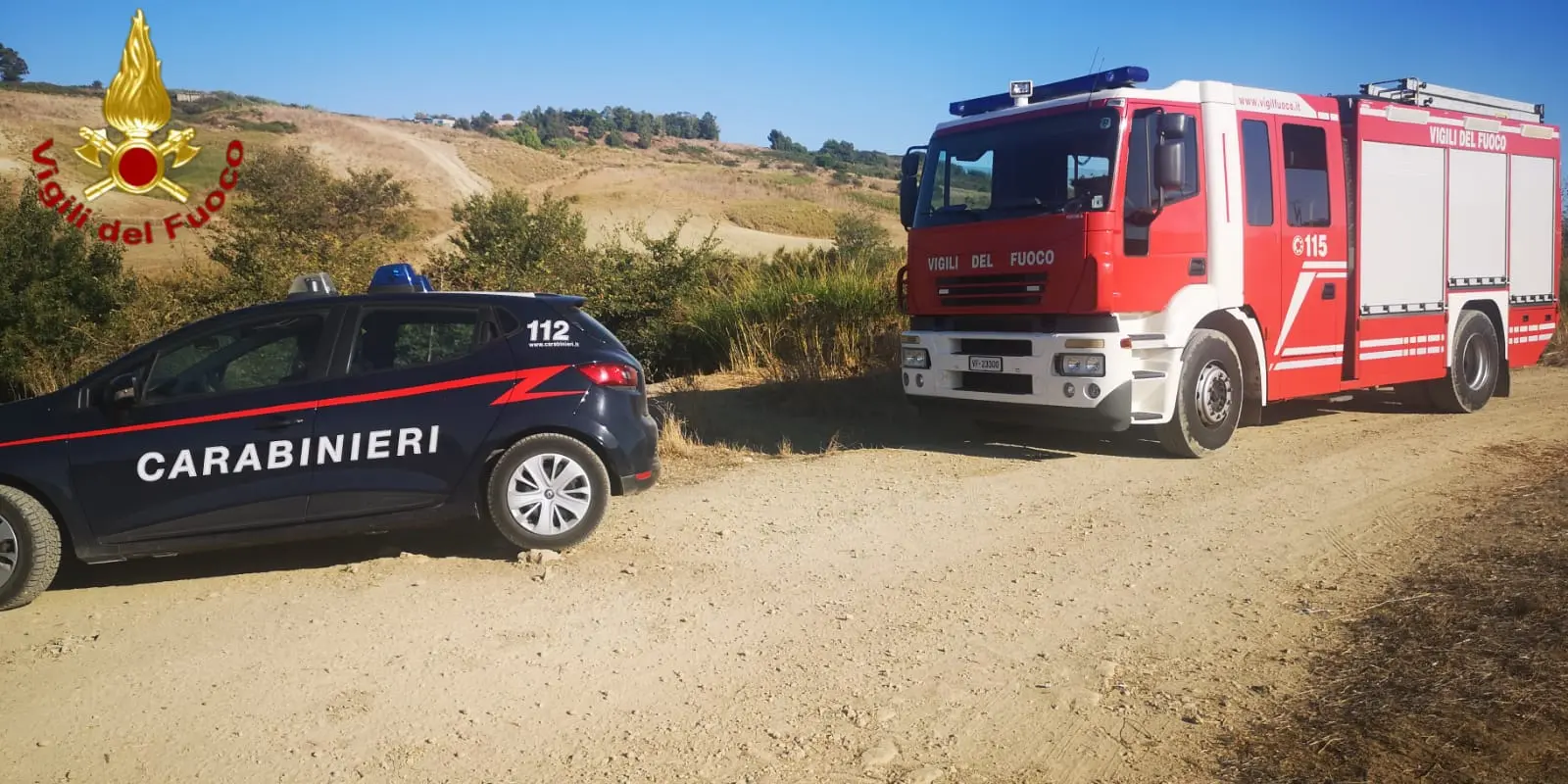 Trovato cadavere in un canalone nel crotonese intervento dei VVF, Cc (Video)