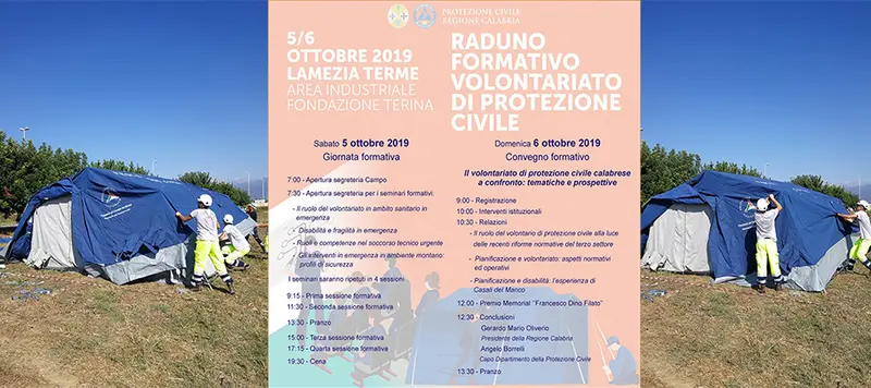 Attesi oltre mille volontari al Raduno della Protezione Civile della Calabria