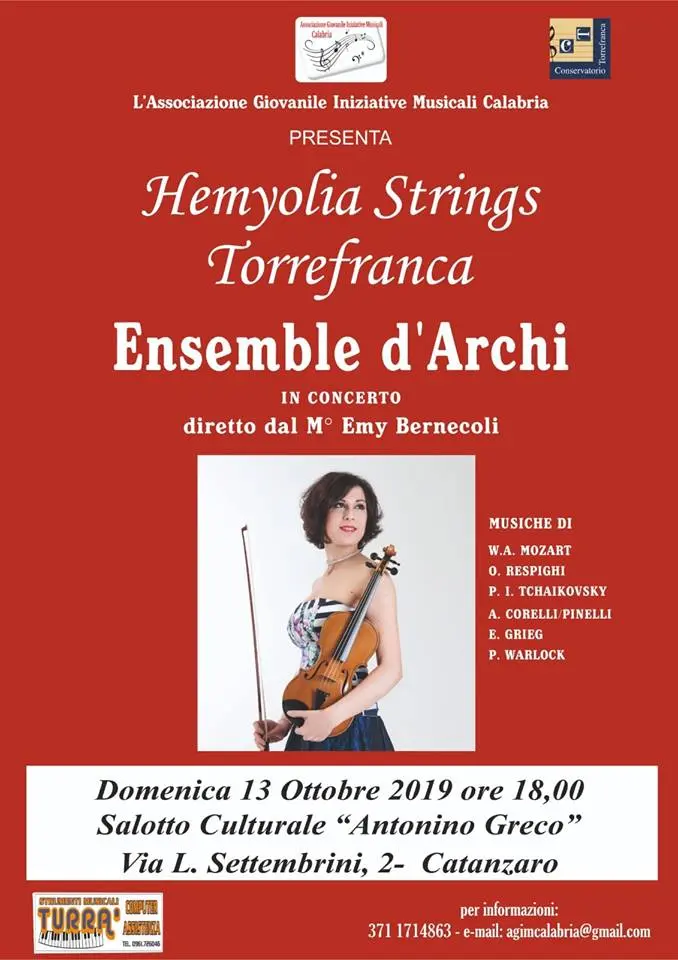 Ensemble d’Archi al Salotto Culturale “Greco” di Catanzaro