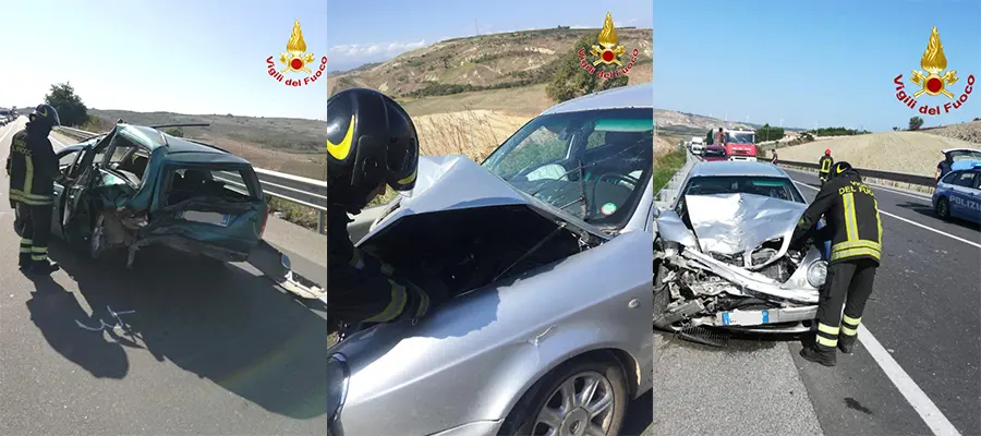 Incidenti stradali: SS106, urta violentemente l’auto in sosta, intervento dei VVF e Suem118