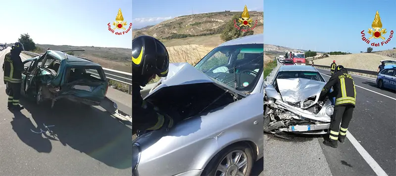 Incidenti stradali: SS106, urta violentemente l’auto in sosta, intervento dei VVF e Suem118