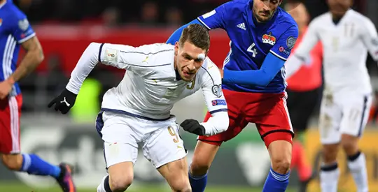 L'Italia non si ferma più. Rotondo 5-0 al Liechtenstein