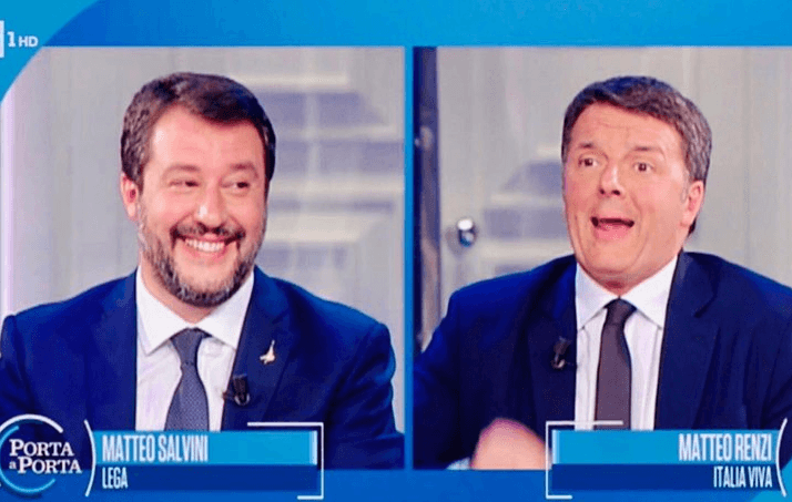 Duello tv Renzi-Salvini: Scintille, 'sei solo spot'.