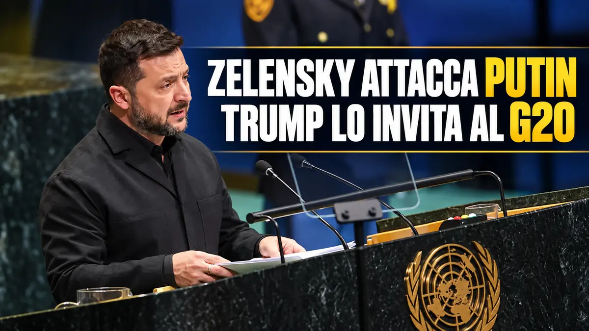 Zelensky all’ONU attacca Putin mentre Trump apre al dialogo al G20