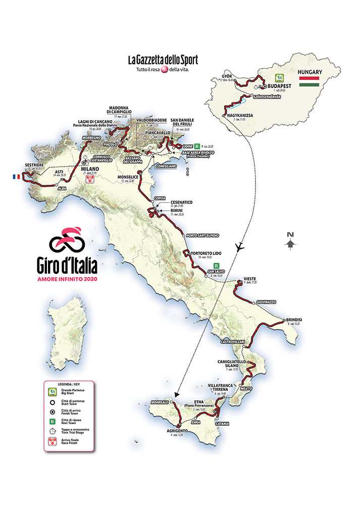 Il Giro d’Italia torna a Soveria Mannelli dopo 30 anni