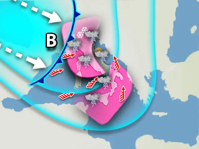 Meteo: Violenta fase di maltempo con crollo termico. Ecco le previsioni su Nord, Centro, Sud e Isole