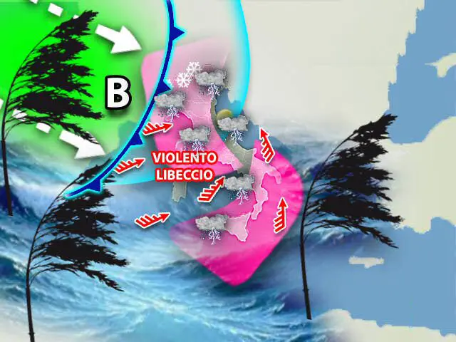 Meteo: venti di tempesta e maltempo, Italia Sferzata dal Libeccio e dalle Mareggiate