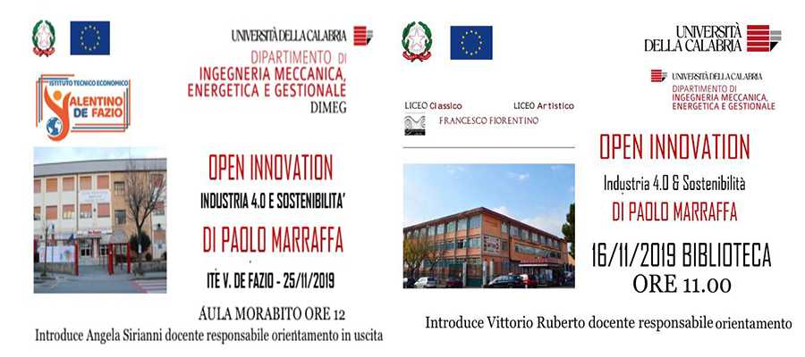 Open innovation Industry 4.0 e sostenibilità a Lamezia Terme (CZ)