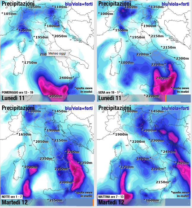Catanzaro. Maltempo protezione Civile, allerta Rossa oggi e domani