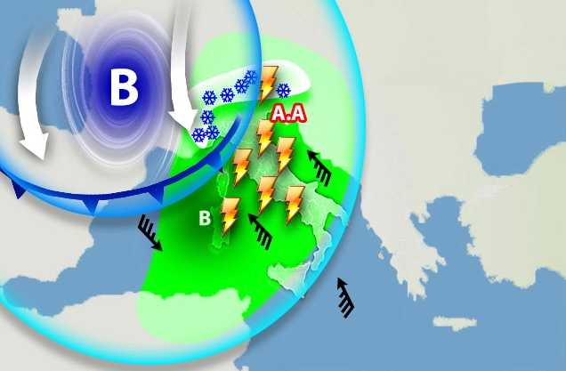 Meteo: Da allerta oggi e il Weekend con forte pioggia. Ecco dove con le previsioni