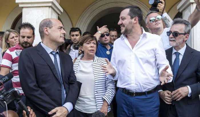 Zingaretti lancia il PD aperto e blinda il governo 'ogni picconata favore a Salvini'