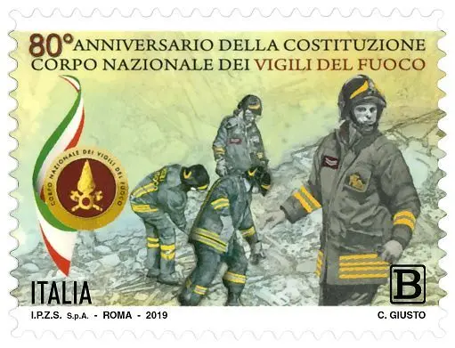 Poste: Ecco il francobollo su Vigili del fuoco