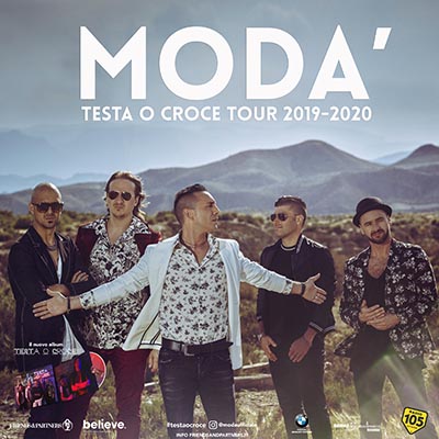 I Modà in concerto a Reggio Calabria il 17 marzo al PalaCalafiore