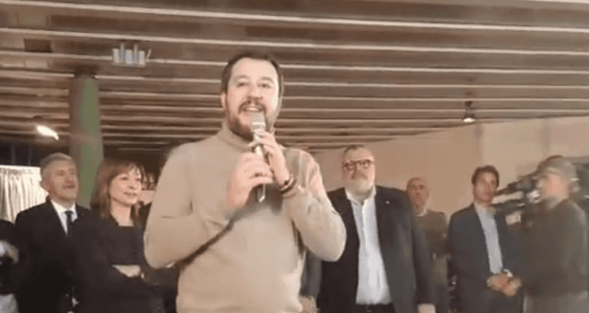 Salvini, come vinsi caffè in Umbria lo farò in Emilia-Romagna e Calabria (Video)