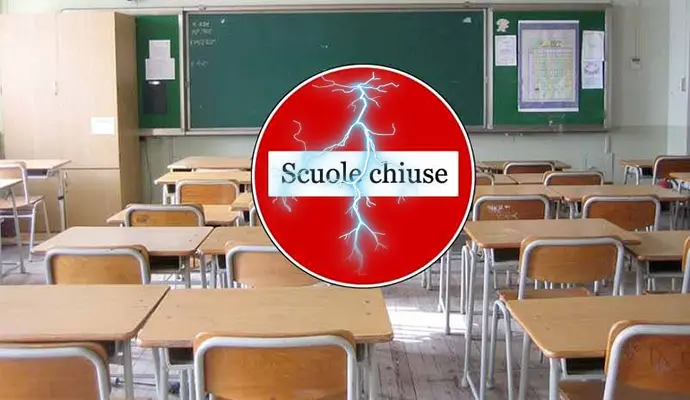 Maltempo: scuole chiuse domani a Vibo Valentia. Ordinanza del Sindaco. C'é allerta arancione