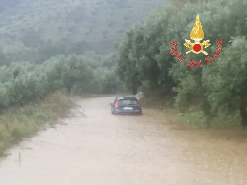 Intenso e pericoloso il lavoro dei VVF da Lamezia Terme, Falerna, Gizzeria e Nocera Terinese (Foto)