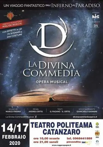 Grande attesa a Catanzaro per Il colossal “La Divina Commedia” opera musical al teatro Politeama
