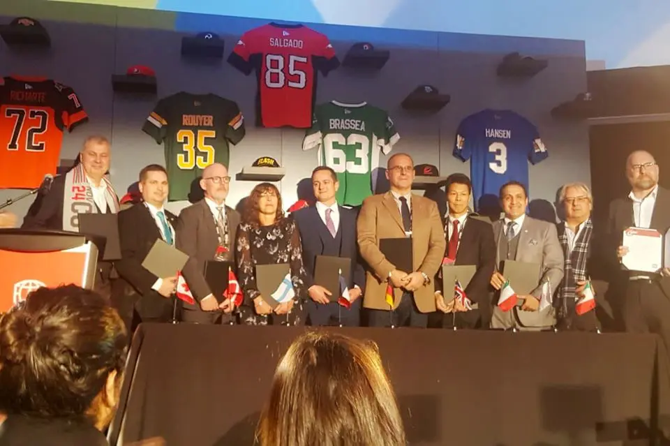 La Fidaf e’ membro fondatore della nuova International Alliance Of Gridiron Football