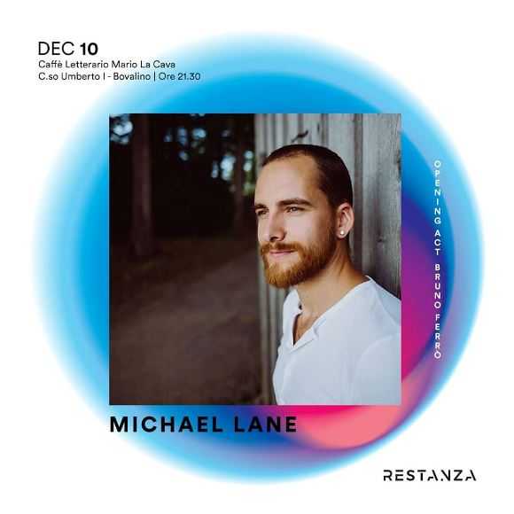 Michael Lane per il terzo appuntamento del "Restanza-International Music Fest 2019"